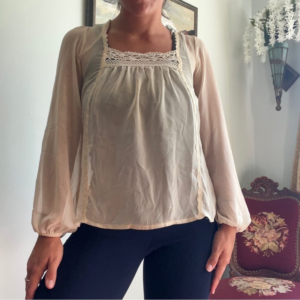 Boho Peasant Top